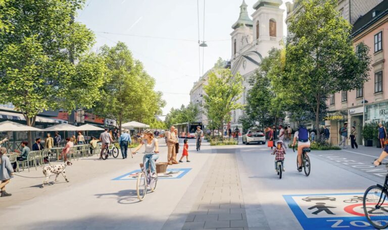 Landstraßer Hauptstraße wird umgebaut – neue Radwege und Bäume